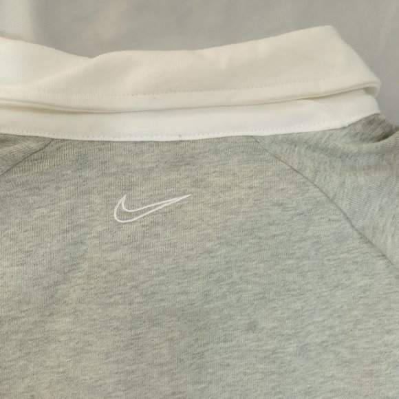 Nike Men's Swoosh Sweatshirt - Gray - Picture 5 of 8